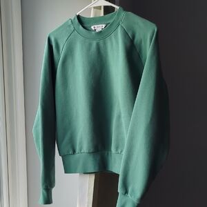 Women's Athleta Green Crewneck Sweatshirt - S